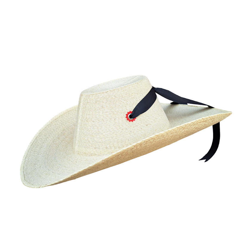 Sombrero Huetameño Calentano Tlapehuala Michoacano Fino Ojillos Rojo