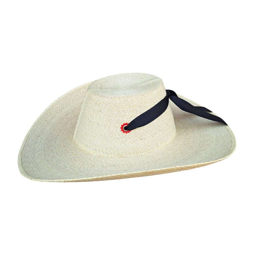 Sombrero Huetameño Calentano Tlapehuala Michoacano Fino Ojillos Rojo