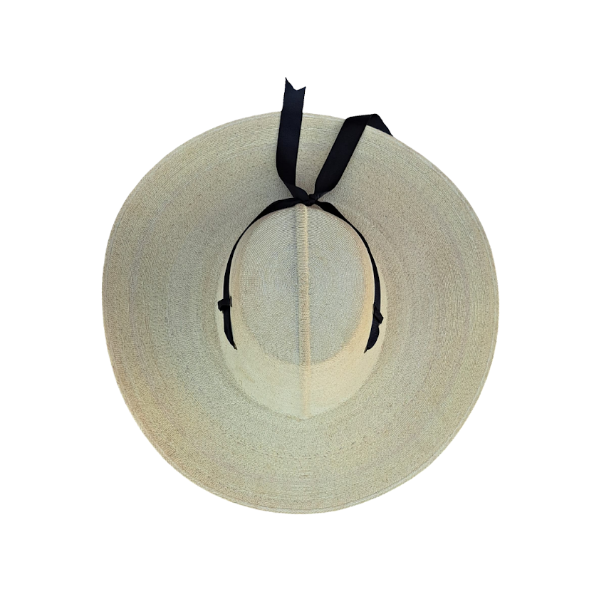 Sombrero Huetameño Calentano Tlapehuala Astilla Michoacano Fino Listón Negro