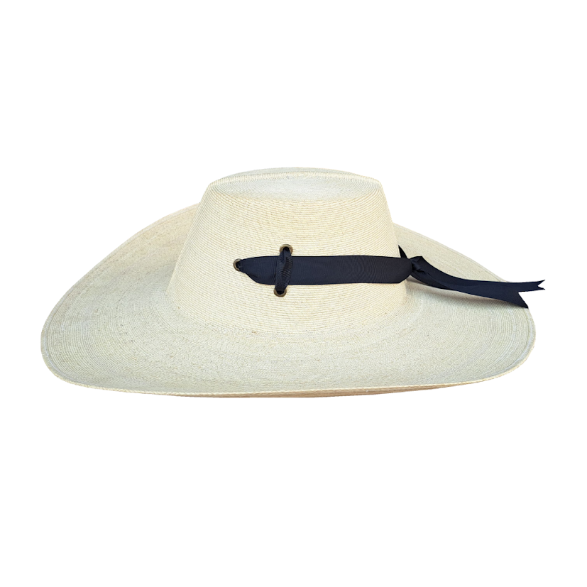 Sombrero Huetameño Calentano Tlapehuala Astilla Michoacano Fino Listón Negro
