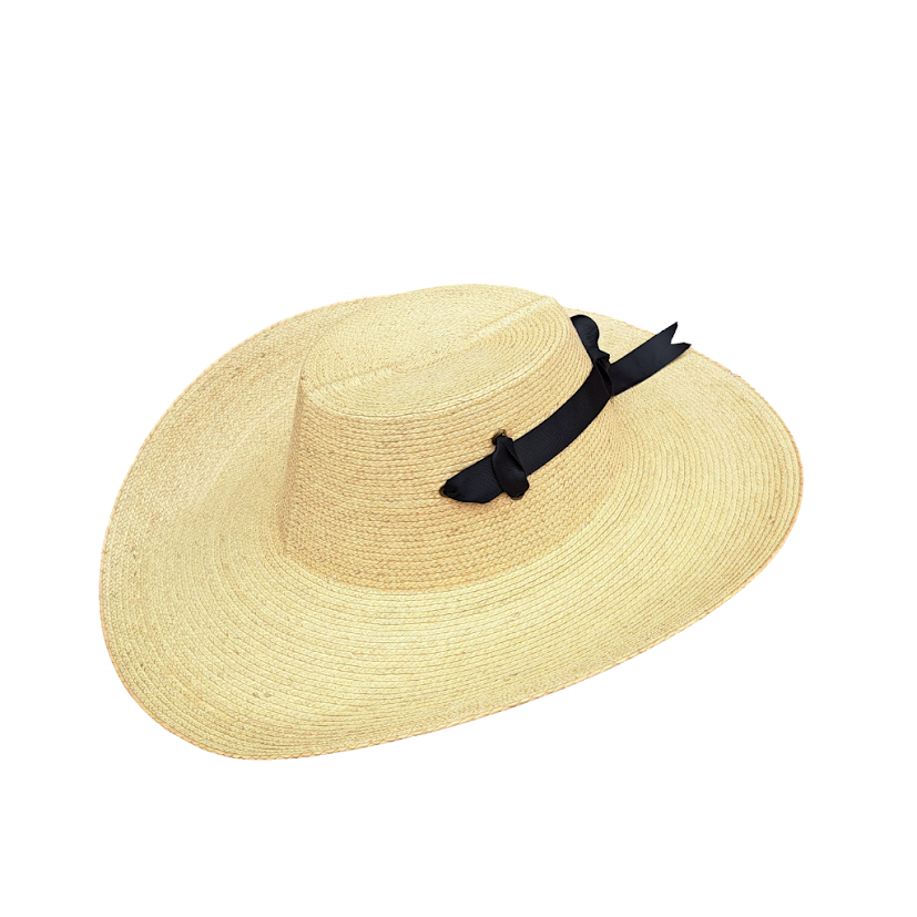 Sombrero Huetameño Calentano Tlapehuala Astilla Michoacano Trenza Palma Extra Fina