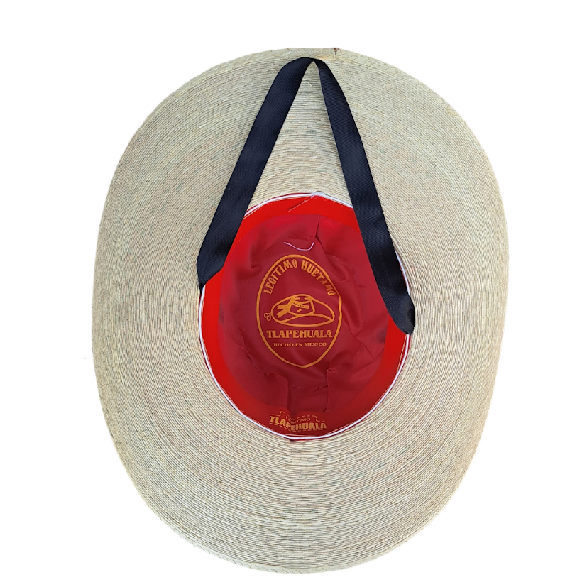 Sombrero Huetameño Calentano Tlapehuala Michoacano Fino Ojillos Rojo