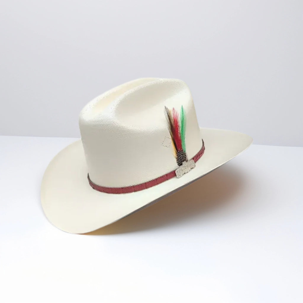 100X CHAPARRAL LAQUEADO PLACA NICOL HATS TOQUILLA COÑAG