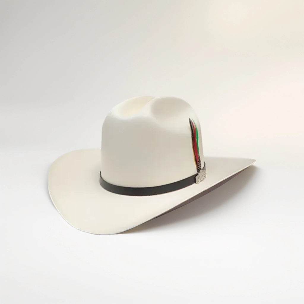 100X CHAPARRAL LAQUEADO PLACA NICOL HATS TOQUILLA NEGRO